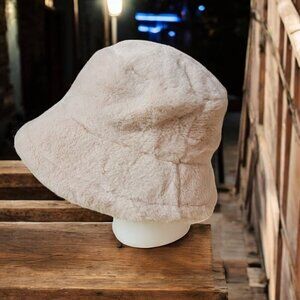 Faux Fur Bucket Hat - One Size Fits Most (Adult) - Great Gently Used Condition